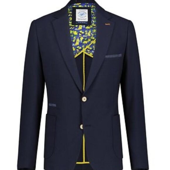 A Fish Named Fred Blazer with Patterned Lining - Picture 1 of 8